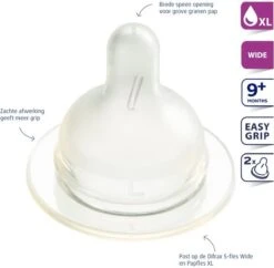 Difrax Flessenspeen Papspeen Wide/Breed - Maat XL - 2 Stuks -Jollein Winkel 1200x1176 3