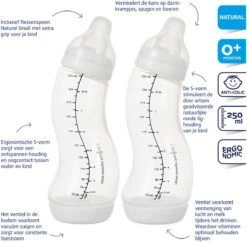 Difrax Babyfles 250 Ml Natural - Anti-Colic - Crèmewit - Duopack 23 Difrax Babyfles 250 Ml Natural - Anti-Colic - Crèmewit - Duopack -Jollein Winkel 1200x1177