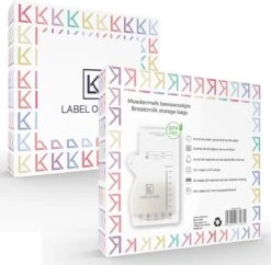 Label Of Kids - Moedermelk Bewaarzakjes - Borstvoeding Bewaarzakje - Met Schenktuit - 200 Ml - BPA Vrij - 120 Stuks - Zoogcompressen -Jollein Winkel 1200x1177 6