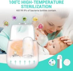 Merkloos Flessenwarmer - Flessenwarmer Onderweg - Verwarming - Baby Bottle Warmer [UPGRADE] -Jollein Winkel 1200x1179