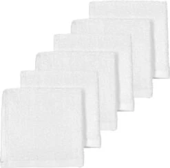 Meyco Basic Badstof Spuugdoekjes 6-pack - Wit - 30x30cm