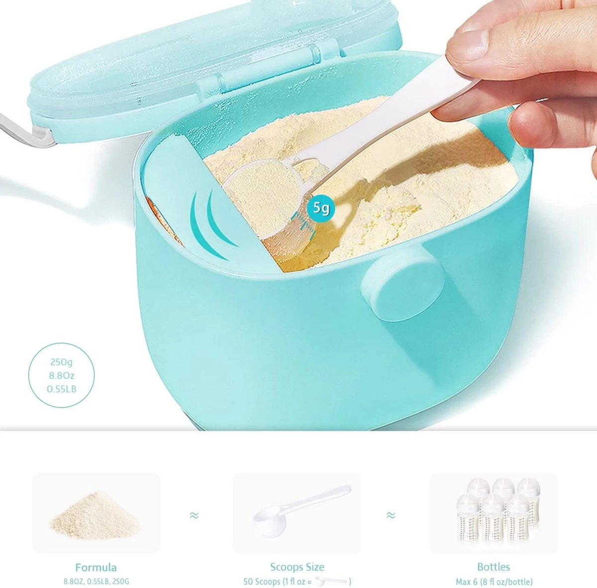 BOTC Bewaarbakjes Babyvoeding - Bewaarbakjes Babyvoeding - Bewaarbus - Melkpoeder Doseerdoosjes - BPA Vrij 2 BOTC Bewaarbakjes Babyvoeding - Bewaarbakjes Babyvoeding - Bewaarbus - Melkpoeder Doseerdoosjes - BPA Vrij - Afbeelding 2