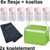 Spectra Moedermelk Flesjes - 6 X 160ml - Met Groen Koeltasje En Koelelementen - Borstvoeding Flesjes - BPA Vrij