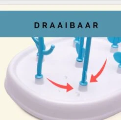 Merkloos Baby Flessen Droogrek - Afdruiprek Met Lekbak - Afwasrek - Baby Flesjes Droogrek - Flessenrek - Kraamcadeau - Baby Cadeau - Groen -Jollein Winkel 1200x1186