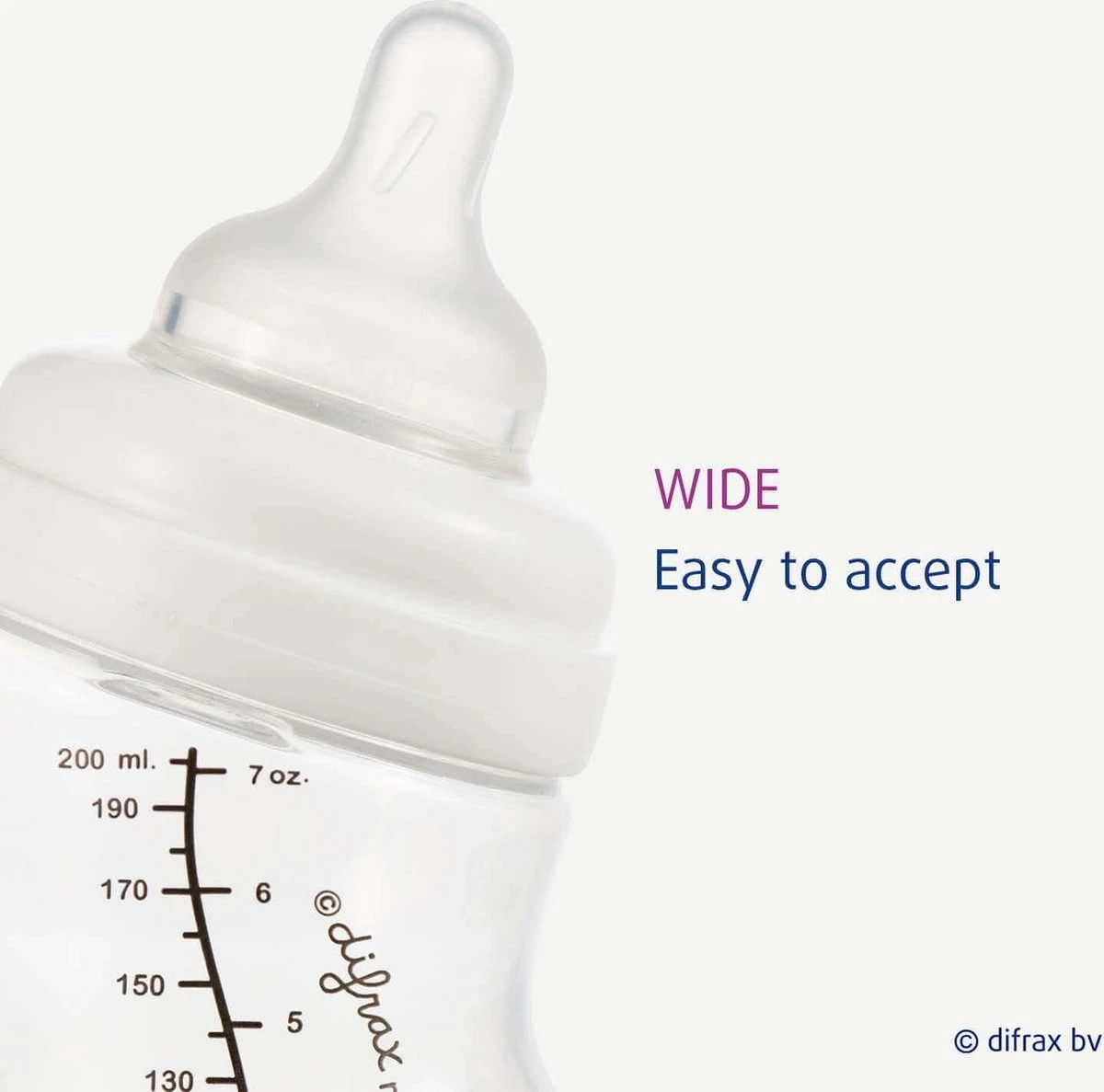 Difrax Flessenspeen Wide Voor Brede Babyflessen - Maat Large - 2 Stuks 5 Difrax Flessenspeen Wide Voor Brede Babyflessen - Maat Large - 2 Stuks - Afbeelding 5