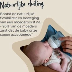 Tommee Tippee Anti-Colic Zuigflessen, Tepelspeen Met Langzame Uitstroomsnelheid En Uniek Anti-koliek Ontluchtingssysteem, 150ml, Verpakking Van 1 Stuk -Jollein Winkel 1200x1194 4