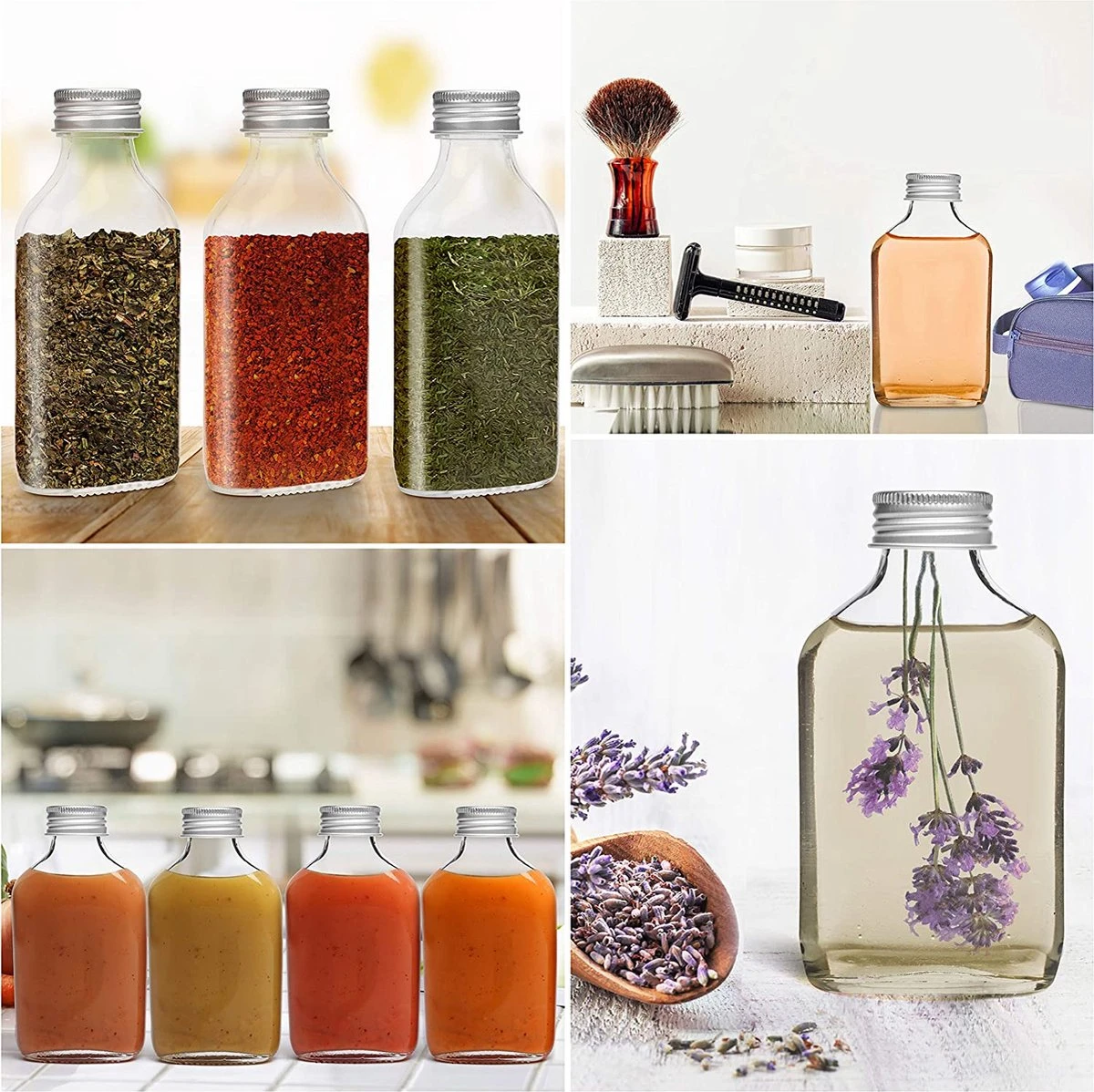 Belle Vous Mini 100ml Glazen Flask Likeur Flessen Met Zilveren Doppen & Trechter (20 Pak) – Lege Schroefdop Miniatuur Flessen Voor Huwelijk & Feesten – Alcohol, Schnaps, Whisky, Shots & Drankjes 5 Belle Vous Mini 100ml Glazen Flask Likeur Flessen Met Zilveren Doppen & Trechter (20 Pak) – Lege Schroefdop Miniatuur Flessen Voor Huwelijk & Feesten – Alcohol, Schnaps, Whisky, Shots & Drankjes - Afbeelding 5