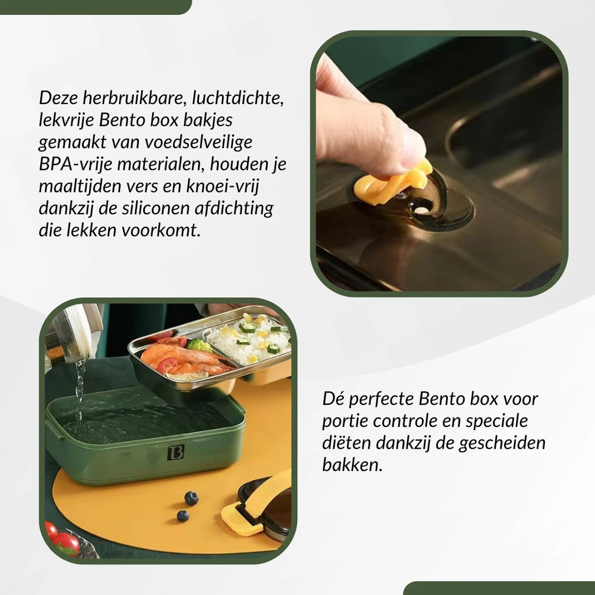 Buxibo - Multifunctionele Stapelbare Lunch Box - Bento Box - Lekvrije Voedsel Container Met Handvat - 4-Laags - Anti - Overflow - Geïsoleerde Maaltijd Box Voor Werk/Kantoor/School - Roestvrijstaal - Groen - 2800ML 12 Buxibo - Multifunctionele Stapelbare Lunch Box - Bento Box - Lekvrije Voedsel Container Met Handvat - 4-Laags - Anti - Overflow - Geïsoleerde Maaltijd Box Voor Werk/Kantoor/School - Roestvrijstaal - Groen - 2800ML - Afbeelding 12