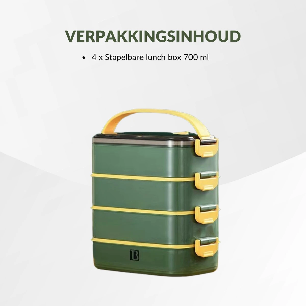Buxibo - Multifunctionele Stapelbare Lunch Box - Bento Box - Lekvrije Voedsel Container Met Handvat - 4-Laags - Anti - Overflow - Geïsoleerde Maaltijd Box Voor Werk/Kantoor/School - Roestvrijstaal - Groen - 2800ML 13 Buxibo - Multifunctionele Stapelbare Lunch Box - Bento Box - Lekvrije Voedsel Container Met Handvat - 4-Laags - Anti - Overflow - Geïsoleerde Maaltijd Box Voor Werk/Kantoor/School - Roestvrijstaal - Groen - 2800ML - Afbeelding 13
