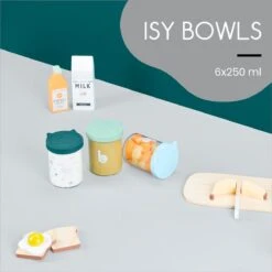 Babymoov ISY Bowls - 6 Glazen Bewaarpotjes - 250 Ml -Jollein Winkel 1200x1200 1015