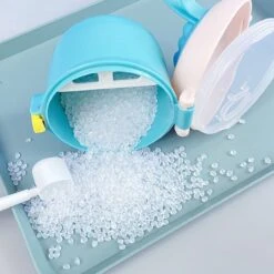 Babyvoeding Dispenser - Baby Melkpoeder Doseer Box - Reisbox - Opbergdoos Voor Voeding - Dispenser Met Schep 440ML - Paars -Jollein Winkel 1200x1200 160