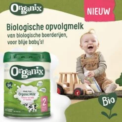 Organix 2 (6+ Maanden) Biologische Opvolgmelk - 3x 700g - Met Melkvet - Zonder Palmolie - Bevat Vitamines C & D - Biologische Flesvoeding - Recyclebare Verpakking 9 Organix 2 (6+ Maanden) Biologische Opvolgmelk - 3x 700g - Met Melkvet - Zonder Palmolie - Bevat Vitamines C & D - Biologische Flesvoeding - Recyclebare Verpakking -Jollein Winkel 1200x1200 273