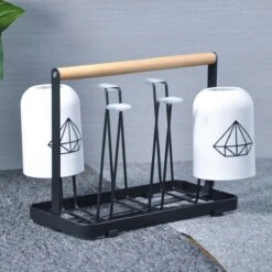 Flessenrek - Droogrek Babyfles - Flessen Rek Baby - Flessendroogrek - Afdruiprek - Afwasrek - Flessenrekje - Lekbak - Égouttoir - Zwart Met Houten Handvat - Vetalo 13 Flessenrek - Droogrek Babyfles - Flessen Rek Baby - Flessendroogrek - Afdruiprek - Afwasrek - Flessenrekje - Lekbak - Égouttoir - Zwart Met Houten Handvat - Vetalo -Jollein Winkel 1200x1200 299