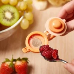 2 Fruitspenen Aap Voor Baby & Peuter + 6 Siliconen Spenen In 3 Maten - Veilig + BPA Vrij -2 Fruitspenen - Fopspeen Fruit Net Fruit Speen Baby Speen Fruit Groente Pap Babyvoeding -Jollein Winkel 1200x1200 341
