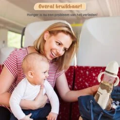 Twinky® Bottlewarmer GO – Draagbare Baby Flessenwarmer Voor Onderweg En Thuis – Incl. PPSU-Kwaliteit Babyflesje + Poederdoosje – USB-C Oplaadbaar -Jollein Winkel 1200x1200 439