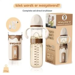Twinky® Bottlewarmer GO – Draagbare Baby Flessenwarmer Voor Onderweg En Thuis – Incl. PPSU-Kwaliteit Babyflesje + Poederdoosje – USB-C Oplaadbaar -Jollein Winkel 1200x1200 443