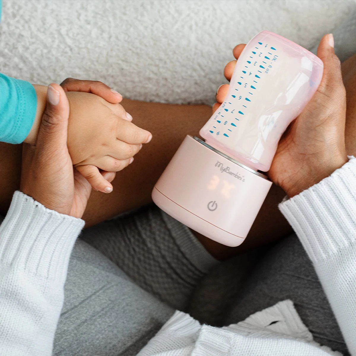 MyBambini's Bottle Warmer Pro™ - Draagbare Baby Flessenwarmer Voor Onderweg - Blauw - Geschikt Voor AVENT Philips, Chicco & Dodie 8 MyBambini's Bottle Warmer Pro™ - Draagbare Baby Flessenwarmer Voor Onderweg - Blauw - Geschikt Voor AVENT Philips, Chicco & Dodie - Afbeelding 8