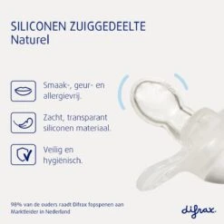 Difrax Fopspeen Pure Natural 0-6 Maanden - Bruin/Cinnamon - 2 Stuks -Jollein Winkel 1200x1200 48