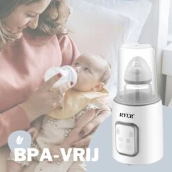 RYER Flessenwarmer 5 In 1 - LCD Scherm - Geschikt Voor Alle Babyflessen -Jollein Winkel 1200x1200 490