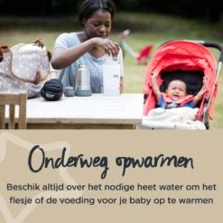 Tommee Tippee Closer To Nature - Draagbare Flessen En Voedselverwarmer - Ideaal Voor Op Reis - Thermisch Geïsoleerd - Roestvrij Staal Met Lekvrij Deksel -Jollein Winkel 1200x1200 492