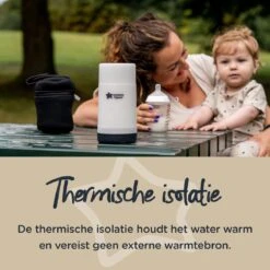 Tommee Tippee Closer To Nature - Draagbare Flessen En Voedselverwarmer - Ideaal Voor Op Reis - Thermisch Geïsoleerd - Roestvrij Staal Met Lekvrij Deksel -Jollein Winkel 1200x1200 493