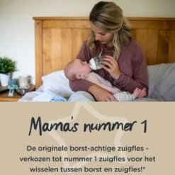 Tommee Tippee Closer To Nature - Zuigflessen - Langzame Uitstroomsnelheid - Anti-colic Ventiel - 260 Ml - Pak Van 1 - Doorzichtig -Jollein Winkel 1200x1200 546