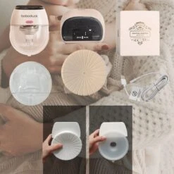 Elektrische Borstkolf - Draadloze Borstkolf - Handsfree & Draagbaar – 200 Ml - BPA-Vrij - 2 Stuks - Incl. 60 Moedermelkbewaarzakjes & Borstvoeding E-Book -Jollein Winkel 1200x1200 572