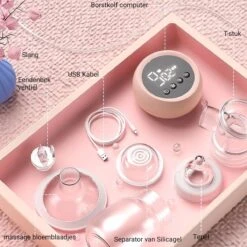 Baby-V® Electrische Borstkolf - Kolfapparaten - Draadloze Borstkolf Handsfree - Inclusief 2 Flesjes -Jollein Winkel 1200x1200 585