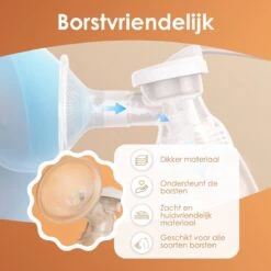 BYER Borstkolf - Dubbele Elektrische Kolf - Oplaadbare Accu - Inclusief 2x180 Ml Babyfles + Speen 11 BYER Borstkolf - Dubbele Elektrische Kolf - Oplaadbare Accu - Inclusief 2x180 Ml Babyfles + Speen -Jollein Winkel 1200x1200 592