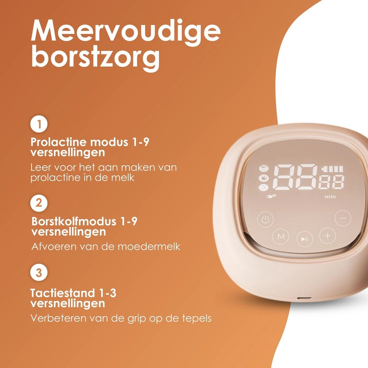 BYER Borstkolf - Dubbele Elektrische Kolf - Oplaadbare Accu - Inclusief 2x180 Ml Babyfles + Speen 7 BYER Borstkolf - Dubbele Elektrische Kolf - Oplaadbare Accu - Inclusief 2x180 Ml Babyfles + Speen - Afbeelding 7