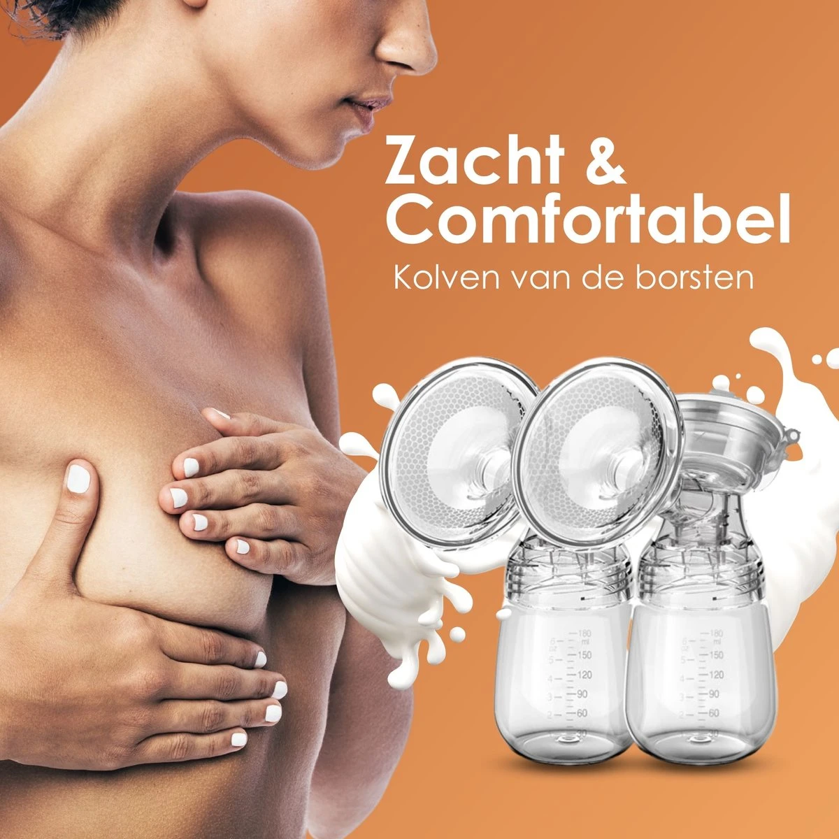 BYER Borstkolf - Dubbele Elektrische Kolf - Oplaadbare Accu - Inclusief 2x180 Ml Babyfles + Speen 8 BYER Borstkolf - Dubbele Elektrische Kolf - Oplaadbare Accu - Inclusief 2x180 Ml Babyfles + Speen - Afbeelding 8
