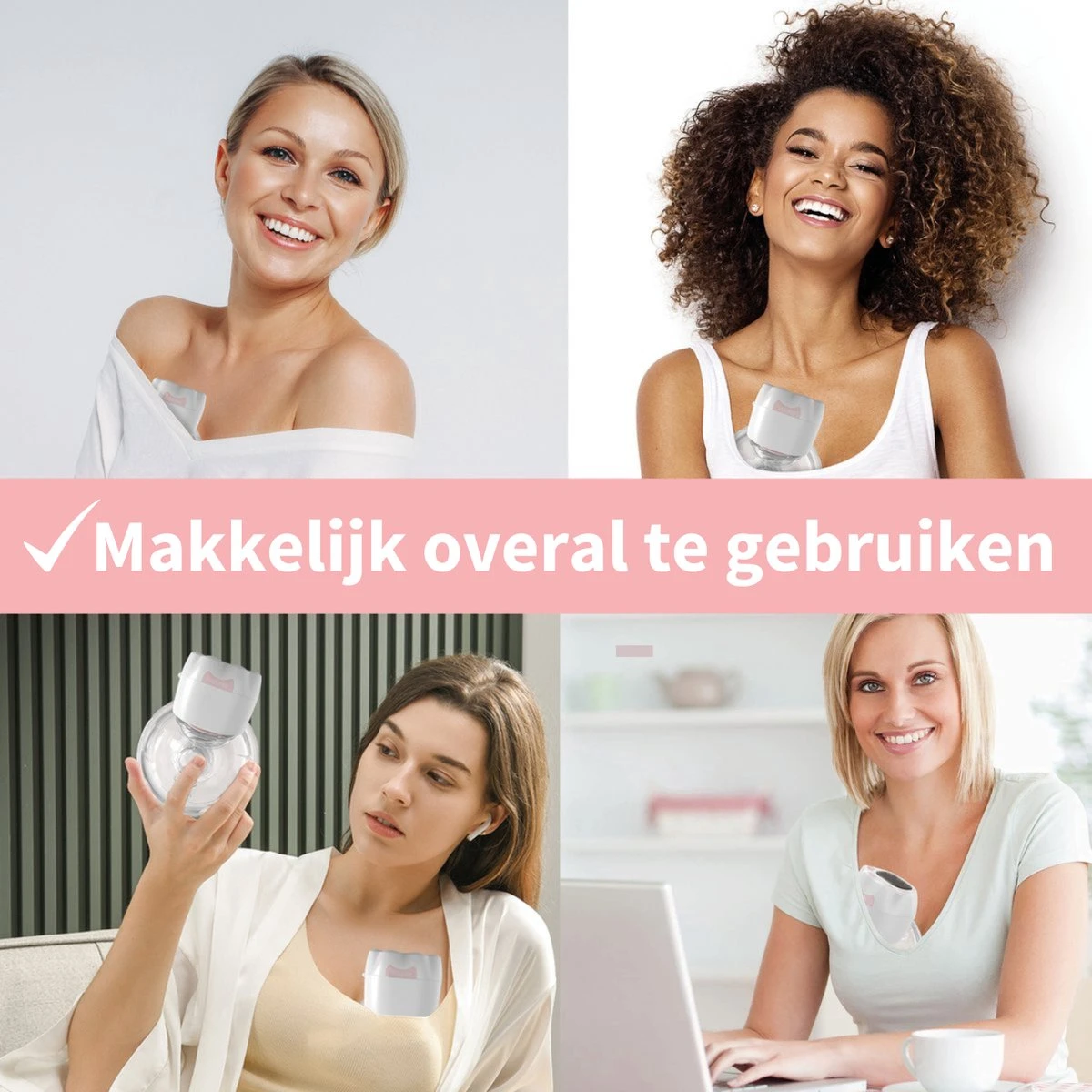 Elektrische Borstkolf - Belove - Draadloze Borstkolf - Oplaadbaar - Moedermelk - BPA-Vrij - 3 Modes - Handsfree - 2 Stuks - Roze 6 Elektrische Borstkolf - Belove - Draadloze Borstkolf - Oplaadbaar - Moedermelk - BPA-Vrij - 3 Modes - Handsfree - 2 Stuks - Roze - Afbeelding 6