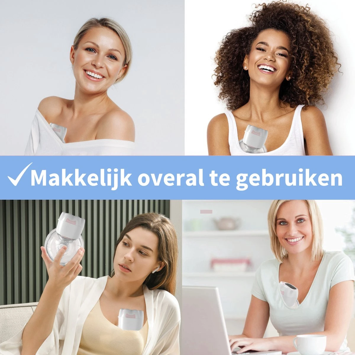 Elektrische Borstkolf - Belove - Draadloze Borstkolf - Oplaadbaar - Moedermelk - BPA-Vrij - 3 Modes - Handsfree - 2 Stuks - Blauw 5 Elektrische Borstkolf - Belove - Draadloze Borstkolf - Oplaadbaar - Moedermelk - BPA-Vrij - 3 Modes - Handsfree - 2 Stuks - Blauw - Afbeelding 5