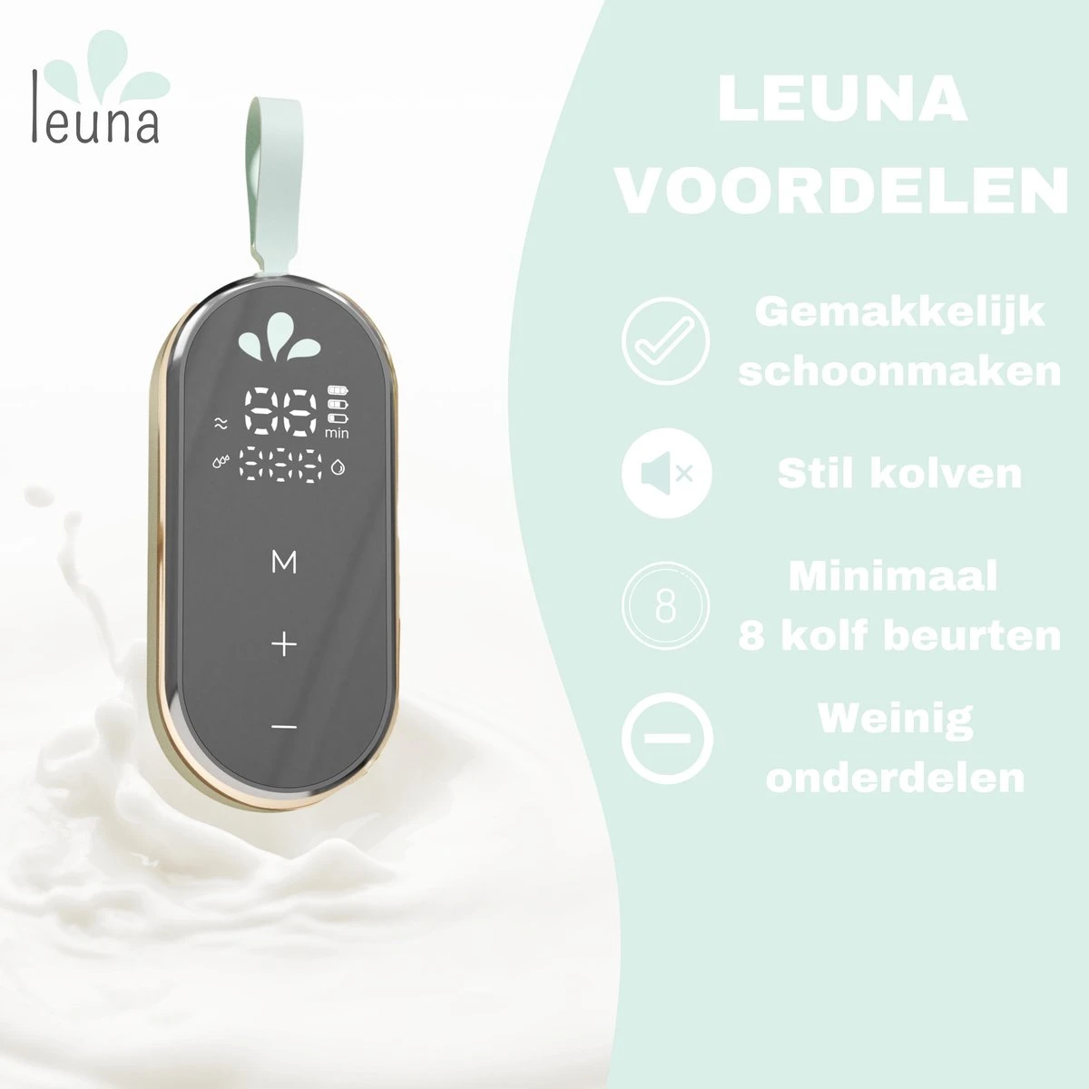 Leuna Comfort - Elektrische Borstkolf - Dubbele Borstkolf - Oplaadbare Accu - Gemakkelijk Schoonmaken - Stille Kolf - Kolfapparaat - Borstkolf - Borstkolven - Kolf - Roze 2 Leuna Comfort - Elektrische Borstkolf - Dubbele Borstkolf - Oplaadbare Accu - Gemakkelijk Schoonmaken - Stille Kolf - Kolfapparaat - Borstkolf - Borstkolven - Kolf - Roze - Afbeelding 2