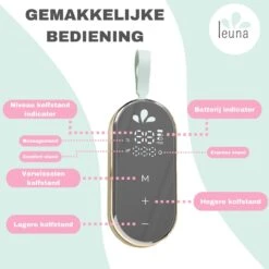 Leuna Comfort Kolfset - Extra Kolfaccessoires - Elektrische Borstkolf - Dubbele Borstkolf - Oplaadbare Accu - Gemakkelijk Schoonmaken - Stille Kolf - Kolfapparaat - Kolf - Kolven -Jollein Winkel 1200x1200 674