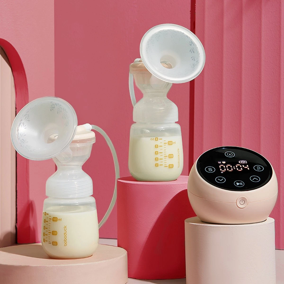 NurtureGoods Dual Efficient Borstkolf - Smart 3.0 - Vernieuwd 2023 Model - Draadloze Dubbele Elektrische Borstkolf - Oplaadbare Accu - Inclusief 2x180 Ml Babyfles, Kolfdagboek En Speen 8 NurtureGoods Dual Efficient Borstkolf - Smart 3.0 - Vernieuwd 2023 Model - Draadloze Dubbele Elektrische Borstkolf - Oplaadbare Accu - Inclusief 2x180 Ml Babyfles, Kolfdagboek En Speen - Afbeelding 8