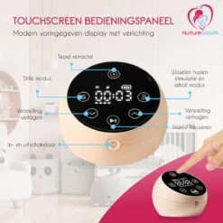 NurtureGoods Dual Efficient Borstkolf - Smart 3.0 - Vernieuwd 2023 Model - Draadloze Dubbele Elektrische Borstkolf - Oplaadbare Accu - Inclusief 2x180 Ml Babyfles, Kolfdagboek En Speen 22 NurtureGoods Dual Efficient Borstkolf - Smart 3.0 - Vernieuwd 2023 Model - Draadloze Dubbele Elektrische Borstkolf - Oplaadbare Accu - Inclusief 2x180 Ml Babyfles, Kolfdagboek En Speen -Jollein Winkel 1200x1200 715