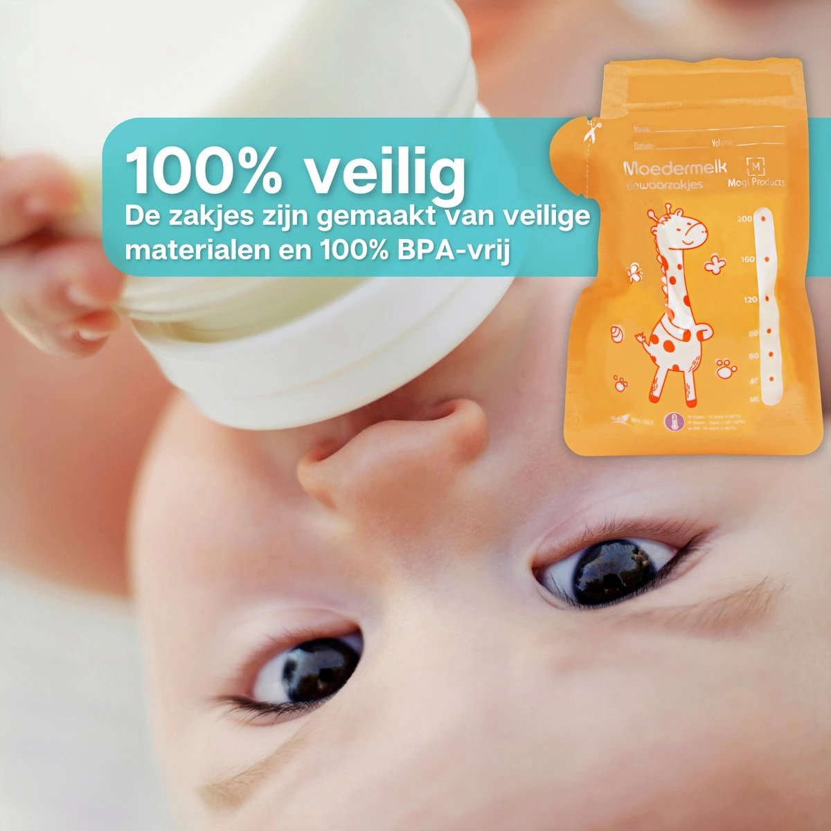 Mogi Products-Moedermelk Bewaarzakjes - 130 Stuks- Met Schenktuit - Borstvoeding Bewaarzakjes - Lekvrij - Koelkast En Vriezer - BPA Vrij - 200 Ml 2 Mogi Products-Moedermelk Bewaarzakjes - 130 Stuks- Met Schenktuit - Borstvoeding Bewaarzakjes - Lekvrij - Koelkast En Vriezer - BPA Vrij - 200 Ml - Afbeelding 2
