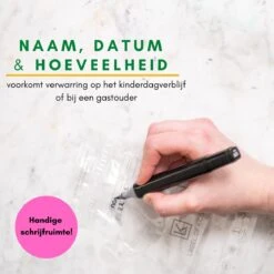 Label Of Kids - Moedermelk Bewaarzakjes - Borstvoeding Bewaarzakje - Met Schenktuit - 200 Ml - BPA Vrij - 120 Stuks - Zoogcompressen -Jollein Winkel 1200x1200 837