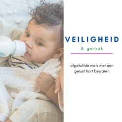 Label Of Kids - Moedermelk Bewaarzakjes - Borstvoeding Bewaarzakje - Met Schenktuit - 200 Ml - BPA Vrij - 120 Stuks - Zoogcompressen -Jollein Winkel 1200x1200 838