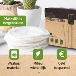 Nutty Green Hypoallergeen Bamboe Zoogcompressen - 12 Stuks 17 Nutty Green Hypoallergeen Bamboe Zoogcompressen - 12 Stuks -Jollein Winkel 1200x1200 859