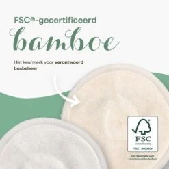 NATURE'S Groove Wasbare Zoogcompressen - Cup AA T/m C - Borstcompressen Wasbaar - Incl Waszakje En Opbergetui - 16 Stuks - Wit -Jollein Winkel 1200x1200 863