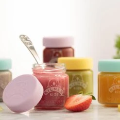 Kilner - Set Van 6 Voorraadpotten Voor Babyvoeding - Glas - Silicone Deksels - 6 X 110 Ml -Jollein Winkel 1200x1200 967