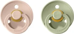 Bibs Fopspeen - Maat 3 18-24 Maanden - 2 Stuks - Blush - Sage*
