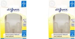 Difrax Flessenspeen Natural - Medium - 4 Stuks -Jollein Winkel 1200x625