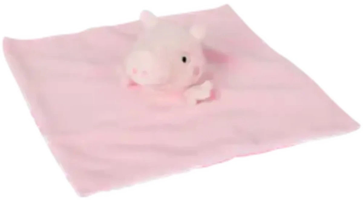 Sambro Peppa Pig Knuffeldoekje - Roze Baby Knuffeldoek Speelgoed Meisje 2 Sambro Peppa Pig Knuffeldoekje - Roze Baby Knuffeldoek Speelgoed Meisje - Afbeelding 2