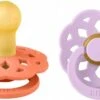 BiBS - Boheme Pacifier - Stage 1 Fopspeen - 2 Stuks - Papaya / Violet Sky