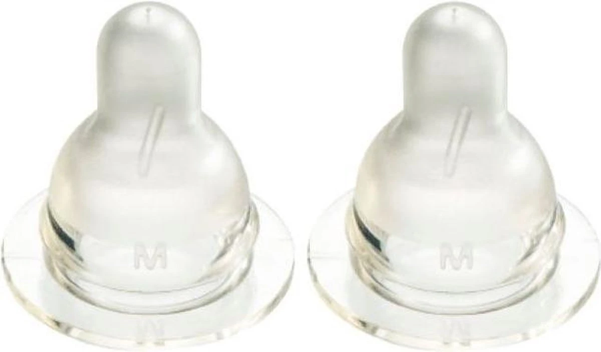 Difrax Flessenspeen Natural - Maat Medium - 2 Stuks 1 Difrax Flessenspeen Natural - Maat Medium - 2 Stuks