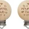 Durable Houten Speenclips 2 Stuks 63 Knuffeltijd