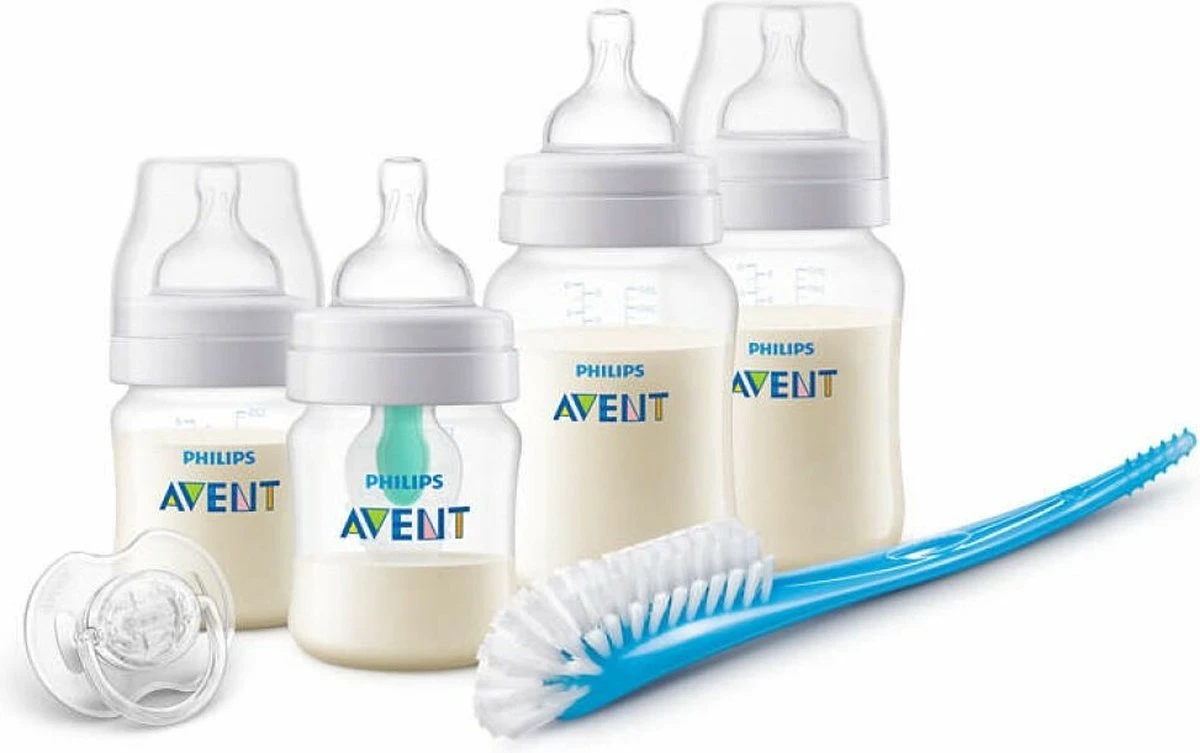 Philips Avent Anti-Colic SCD807/00 - Startersset Voor Pasgeborenen - 0M+ Met AirFree Ventiel 1 Philips Avent Anti-Colic SCD807/00 - Startersset Voor Pasgeborenen - 0M+ Met AirFree Ventiel